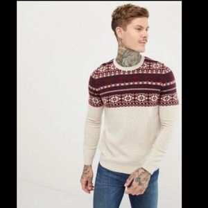 NEW W TAGS Asos Lambswool fairisle Fall / Winter sweater, size XS / S